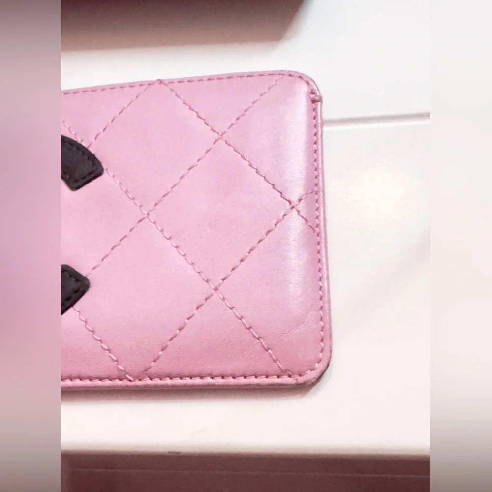 💝 Pink Chanel Cambone Card Holder Wallet 💝 CUSTOMER APPRECIATION GIFT - Picture 7 of 14